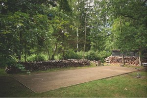 Petanquebanen måler 4 x 11 meter. Foto: Signe Goldmann