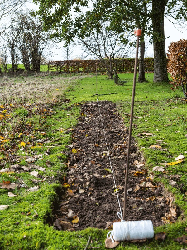 Trin 1. Mål op. Foto: Lene K