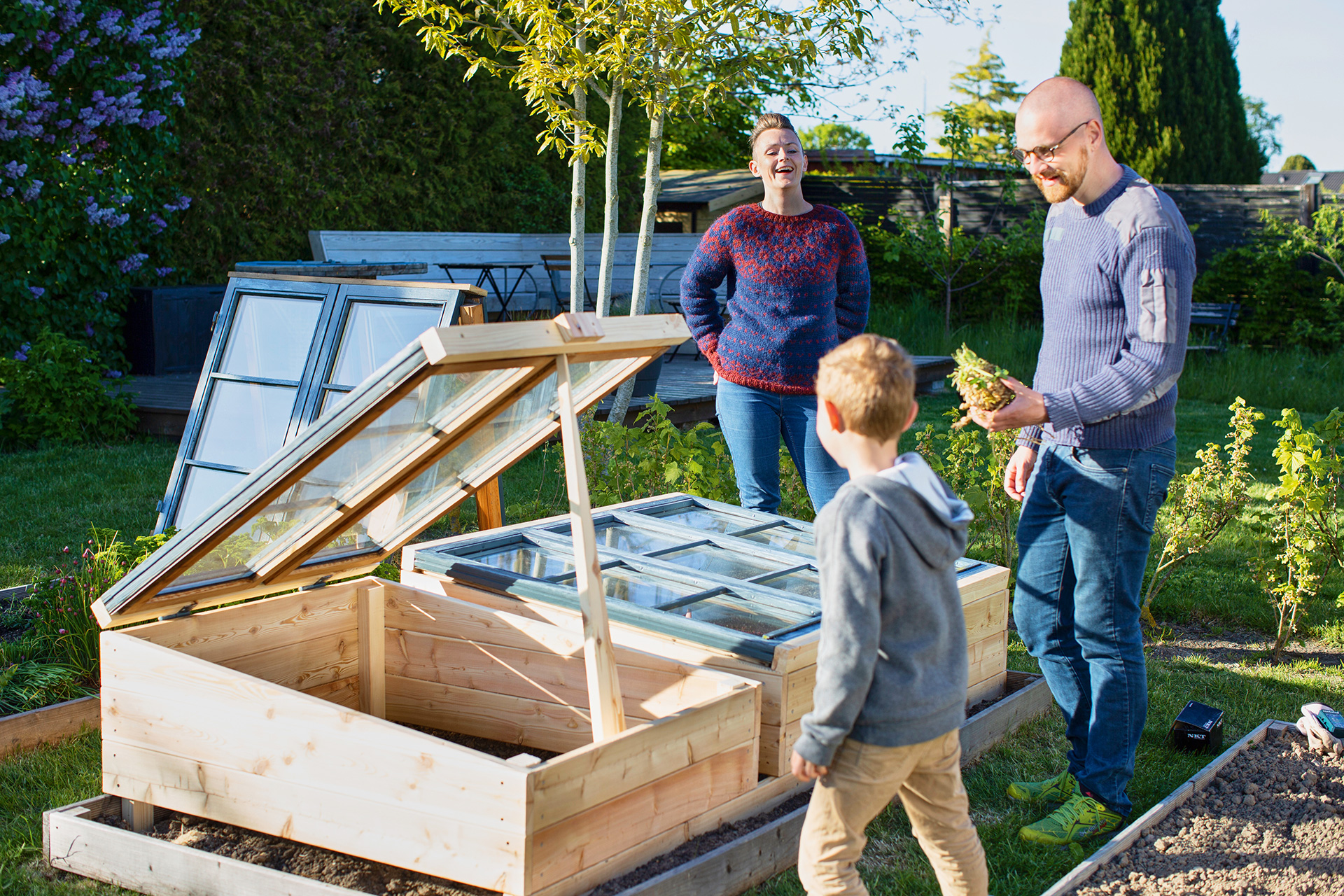 Hjemmebygget mistbænk. Foto: Frank Kirkegaard 