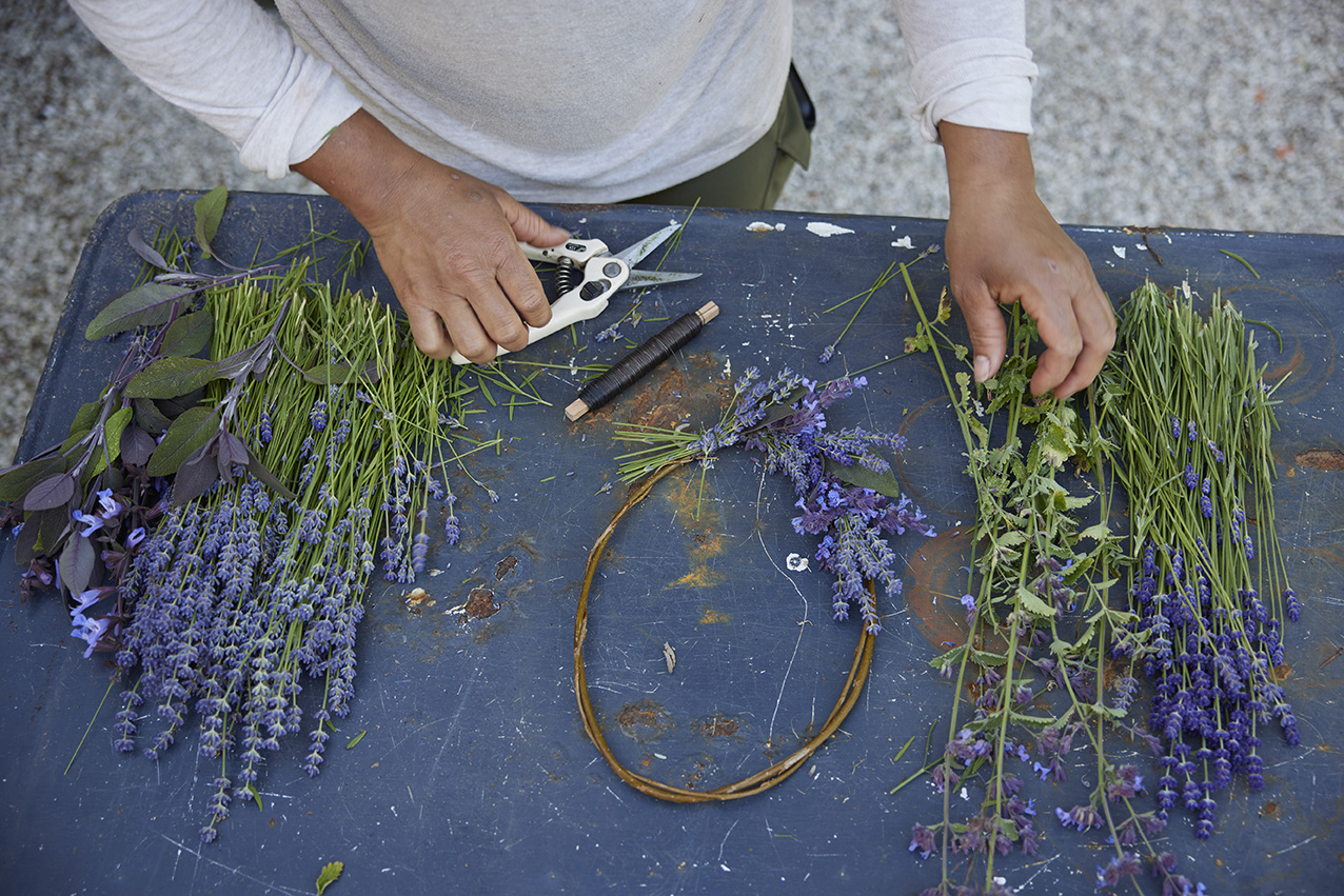 Lavendelkrans. Foto: Thomas Evaldsen