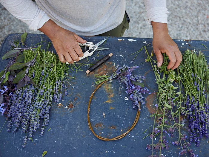 Lavendelkrans. Foto: Thomas Evaldsen