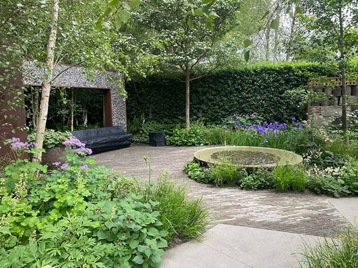 Showhave ved Chelsea Flower Show 2024 designet af Ula Maria. Foto: Haveselskabet