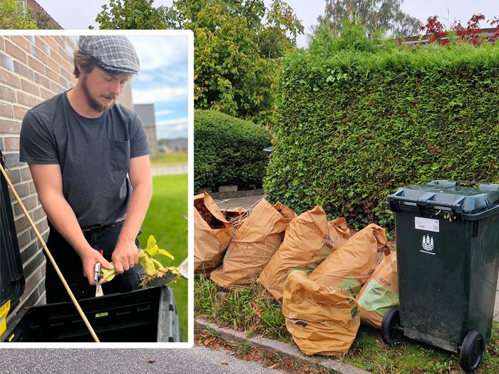 Søren Salomon Pedersen forstår ikke, at haveejere ikke sørger for at beholde planteresterne i haven. Foto: Privat
